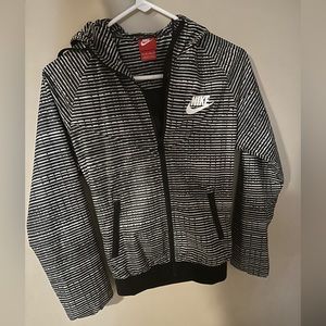 Nike Black and White Windbreaker